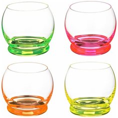 Набор стаканов из 4 шт neon crazy 390 мл Bohemia crystal (674-516)