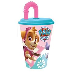 Стакан с соломинкой Щенячий патруль: Девочка (спортвный пластиковый 430мл) Stor