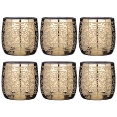 Набор 6 стаканов 310 мл золотой арабески Lefard (194-360)