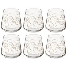 Набор стаканов Bohemia Crystal из 6 шт.sandra 290 мл h = 9 см (674-602)