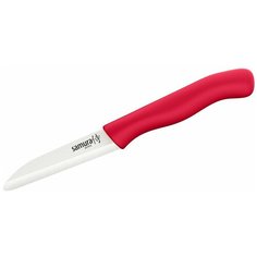 Нож керамический кухонный фрутоножик Samura Eco-Ceramic SC-0011RED/A