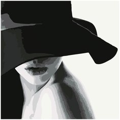 Картина по номерам Molly 30х30 см Незнакомка Котеин