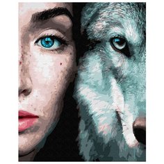 Картина по номерам ВанГогВоМне ZX 23269 Дикие. Волк 40х50 см