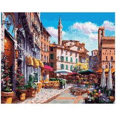 Картина по номерам ВанГогВоМне "Цветочный квартал" 40х50см