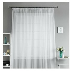 Тюль PASIONARIA Вуаль "Бакки Белый" на шторной ленте, 300х280 см - 1 шт.