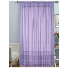 Штора Amore Mio RR 103 Однотонная вуаль 6,0*2,7 1 шт. сиреневый