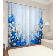 Фотошторы "Голубой букет" Сирень