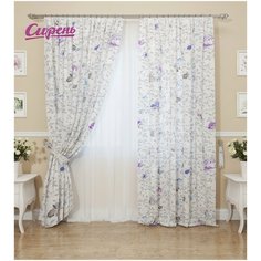 Фотошторы "В фиолетовых тонах",145*260 2 шт Сирень