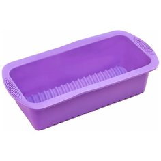 Силиконовая форма 27*12.5*7.5cm, сиреневая Bradex