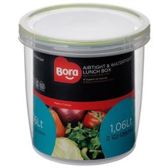 Контейнер пищевой круглый с закручивающейся крышкой, 1.06л Bora Plastik