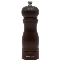 Мельница Bisetti 5002T Серия SPICE&CO для соли и перца, деревянная, цвет "грецкий орех", 17 см