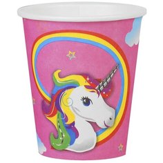 Стакан бумажный "Единорог" набор 6 шт 3785048 Сима ленд