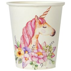 Стакан бумажный "Прекрасный единорог" (набор 6 шт) 3747661 Сима ленд