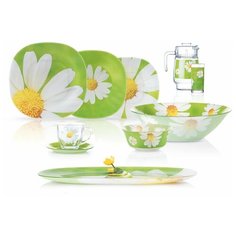 Столовый сервиз PAQUERETTE GREEN 46 предметов 6 персон Luminarc