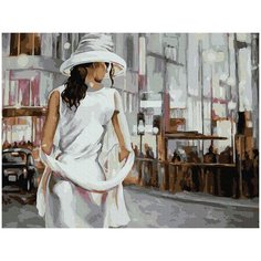 Картина по номерам Molly 30х40 см Незнакомка