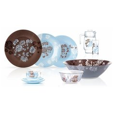 Столовый сервиз SIMPLY TAMAKO BROWN 46 пр. 6 перс. ОАЭ 70176 70176 Luminarc
