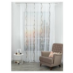 Штора Тюль Amore Mio RR 61030-297 ut Фентези жаккард 3,0*2,7 1 шт. Коричневый/белый