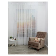 Штора Тюль Amore Mio RR 61262-210 Фентези жаккард 3,0*2,7 1 шт. Бежевый/белый