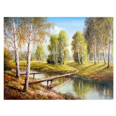 Картина по номерам RADUGA RDG-2800 Деревянный мост 40х50см