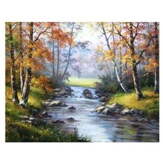 Картина по номерам RADUGA RDG-2801 Лесной ручей 40х50см