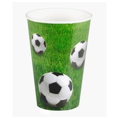 Стакан бумажный PAPSTAR 200мл D70 мм 1-сл для горячих напитков FOOTBALL