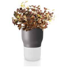 Горшок для растений с функцией самополива D9 см серый Eva Solo