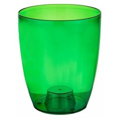 Кашпо ElfPlast для орхидей №1, прозрачно-зеленый, 1.1 л