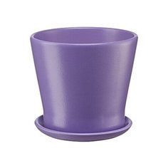 Керамический горшок "Флора" с подставкой, 1,0л., Д145 Ш145 В130, лаванда Engard