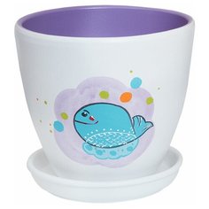 Керамический горшок с подставкой "Кит", 1,4л., Д145 Ш145 В130 Engard