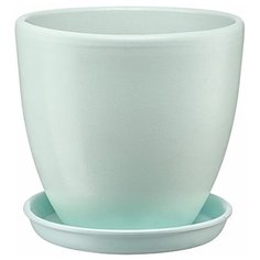 Керамический горшок "Бутон" с подставкой, 2,4л., Д175 Ш175 В163, голубой Engard