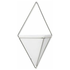 Декор для стен Trigg, большой, белый/никель Umbra