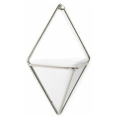 Декор для стен Trigg, малый, белый/никель Umbra