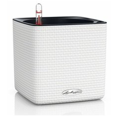 Кашпо Cube 16, белое, с системой автополива Lechuza