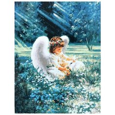 Цветной Картина по номерам "Ангельская забота" 40х50 см (GX8484)