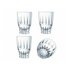 Набор высоких стаканов. Cristal dArques. ORNEMENTS. 360 мл. 4 шт.