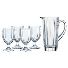 Кувшин Aspen (1.19 л) с бокалами (342 мл), 5 пр. 103100 Nachtmann