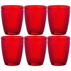 Набор стаканов гранат (6шт) 280мл Lefard muza color(781-165)