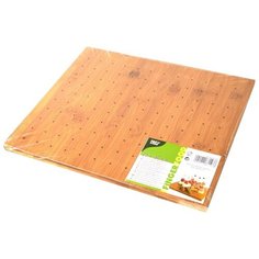 Поднос сервировочный PAPSTAR ДхШ 300х250 мм для канапе на шпажках БАМБУК