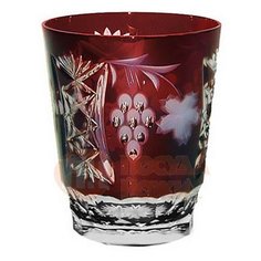 Стакан низкий Grape (390 мл), темно-бордовый 1/darkruby/64580/51380/48359 Ajka Crystal
