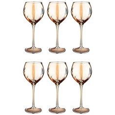 Набор фужеров из 6 шт мед.рифленка 250 мл Lefard (194-338)