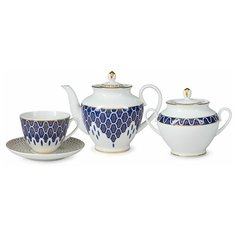 Сервиз чайный, ф. Весенняя рис. Саламандра 6/14 Императорский фарфоровый завод