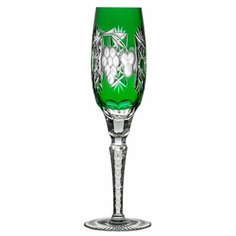 Фужер для шампанского 180 мл, темно-зеленый, GRAPE, Ajka Crystal