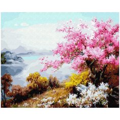 Картина по номерам Molly 40х50 см Цветение сакуры