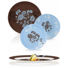 Столовый сервиз SIMPLY TAMAKO BROWN 19 пр. 6 перс. ОАЭ 70173 Luminarc