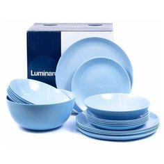 Столовый сервиз DIWALI LIGHT BLUE 19 предметов 6 персон Luminarc