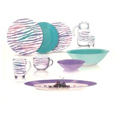 Столовый сервиз AMB JUNIA PURPLE 46 предметов 6 персон Luminarc