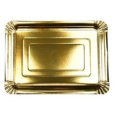 Поднос сервировочный PAPSTAR ДхШ 330х240 мм прямоугольный КАРТОН ЗОЛОТИСТЫЙ 1уп 10шт