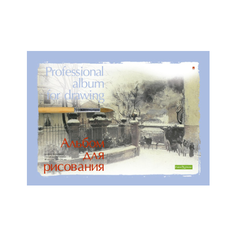 Альбомы для рисования 40 листов на склейке серия "Профессиональная" 2 вида обложек Альт