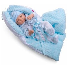 Интерактивная кукла Berjuan Младенец с голубой подушечкой, 45 см, 8097
