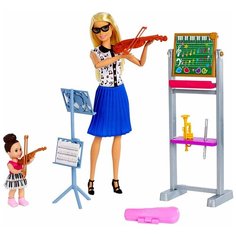 Набор кукол Barbie Кем быть? Учитель музыки, 29 см и 10 см, FXP18